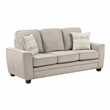 Pemberly Row Taupe Chenille 3-Piece Sofa Loveseat and Chair Set