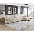 Pemberly Row Boucle Sectional with Right Chaise and Pull-out Bed in Beige