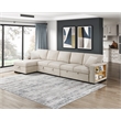 Pemberly Row Boucle Sectional with Left Chaise and Pull-out Bed in Beige