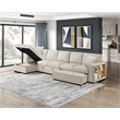 Pemberly Row Boucle Sectional with Left Chaise and Pull-out Bed in Beige