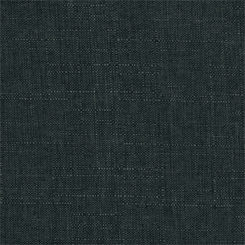 Pemberly Row Solid Wood and Fabric Upholstered Accent Chair in Dark Gray