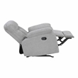Pemberly Row Gray Chenille 3-Piece Reclining Sofa Loveseat and Chair Set