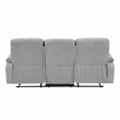 Pemberly Row Gray Chenille 3-Piece Reclining Sofa Loveseat and Chair Set