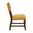 Pemberly Row Chenille Upholstered Side Chair with Wood Frame in Mustard