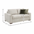 Pemberly Row Loveseat with Reversible Cushions & 2 Pillows in Sage Sand
