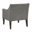 Pemberly Row Textured Mid-Century Tufted Accent Chair with Wood Legs - Dark Gray