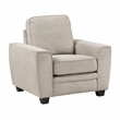 Pemberly Row Chenille Armchair with Reversible Cushions in Taupe
