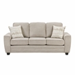 Pemberly Row Chenille 2-Piece Sofa and Loveseat Set with Pillows in Taupe