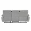 Pemberly Row Chenille 2-Piece Reclining Sofa and Loveseat Set in Gray