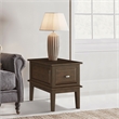 Pemberly Row Birch Veneer 1 Drawer End Table with Ball Bearing Glides in Cherry