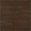 Pemberly Row Cherry Veneer Round Pedestal End Table with Carved Legs in Brown