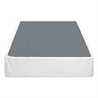 Pemberly Row Full Size 9 Inch Steel Mattress Foundation with 12 Slats in White