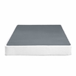 Pemberly Row Full Size 9 Inch Steel Mattress Foundation with 12 Slats in White