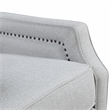 Pemberly Row Chenille Push Back Reclining Accent Chair with Nailhead Trim - Gray