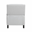 Pemberly Row Chenille Push Back Reclining Accent Chair with Nailhead Trim - Gray