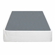 Pemberly Row Twin Size 9 Inch Steel Mattress Foundation with 12 Slats in White