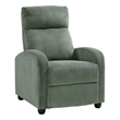 Pemberly Row Corduroy Push Back Reclining Chair with Pocket Coils in Green