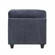 Pemberly Row Chenille 3-Piece Sofa Loveseat and Chair Set with Pillows in Blue