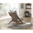 Pemberly Row Chenille Accent Chair with Rubberwood Frame and Reversible Cushions