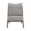 Pemberly Row Chenille Accent Chair with Rubberwood Frame and Reversible Cushions