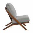 Pemberly Row Chenille Accent Chair with Rubberwood Frame and Reversible Cushions