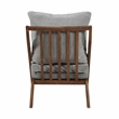 Pemberly Row Chenille Accent Chair with Rubberwood Frame and Reversible Cushions