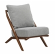 Pemberly Row Chenille Accent Chair with Rubberwood Frame and Reversible Cushions
