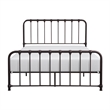 Pemberly Row Full Metal Platform Bed with Traditional Accents in Dark Bronze