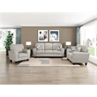 Pemberly Row Chenille 3-Piece Living Room Set with 2 Decorative Pillows in Gray
