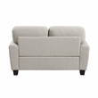 Pemberly Row Chenille 3-Piece Living Room Set with 2 Decorative Pillows in Gray