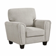 Pemberly Row Chenille 3-Piece Living Room Set with 2 Decorative Pillows in Gray
