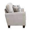 Pemberly Row Chenille 3-Piece Living Room Set with 2 Decorative Pillows in Gray