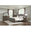 Pemberly Row 3-Drawer Pecan Veneer Nightstand with Turned Feet - Weathered Pecan