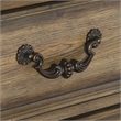 Pemberly Row 3-Drawer Pecan Veneer Nightstand with Turned Feet - Weathered Pecan