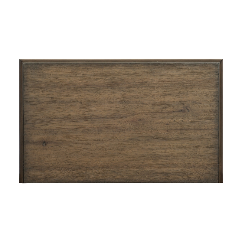 Pemberly Row 3-Drawer Pecan Veneer Nightstand with Turned Feet - Weathered Pecan