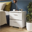 Pemberly Row White Bedroom Set with 2 Nightstands and Queen Bed