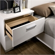 Pemberly Row White Bedroom Set with 2 Nightstands and Queen Bed
