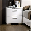 Pemberly Row White Bedroom Set with 2 Nightstands and Queen Bed