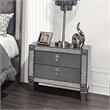 Pemberly Row Bedroom Set with 2 Nightstands and Queen Bed in Gray