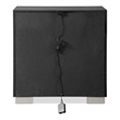 Pemberly Row King Bed and 2 Nightstands Set in Black