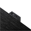 Pemberly Row King Bed and 2 Nightstands Set in Black