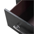 Pemberly Row King Bed and 2 Nightstands Set in Black