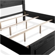 Pemberly Row King Bed and 2 Nightstands Set in Black