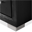 Pemberly Row King Bed and 2 Nightstands Set in Black