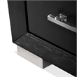 Pemberly Row King Bed and 2 Nightstands Set in Black