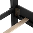 Pemberly Row King Bed and 2 Nightstands Set in Black