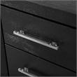 Pemberly Row King Bed and 2 Nightstands Set in Black
