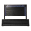 Pemberly Row King Bed and 2 Nightstands Set in Black