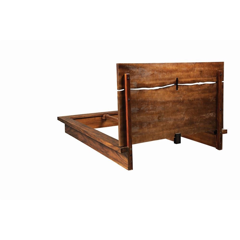 Pemberly Row 4-Piece Eastern King Bedroom Set Smokey Walnut Wood