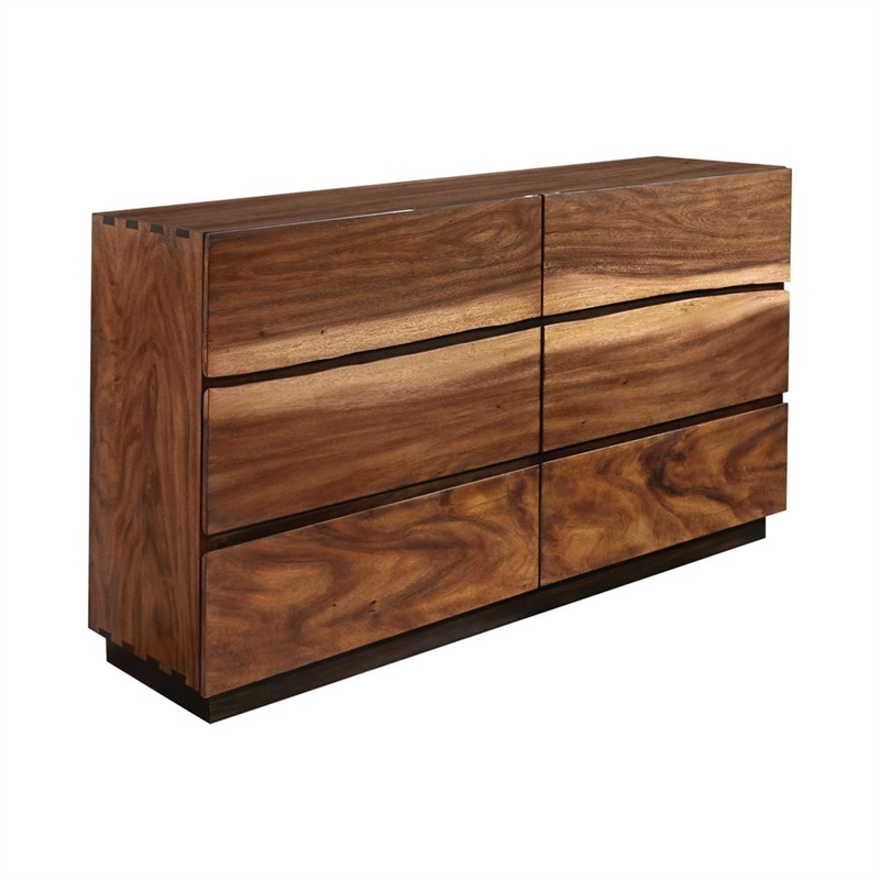 Pemberly Row 4-Piece Eastern King Bedroom Set Smokey Walnut Wood
